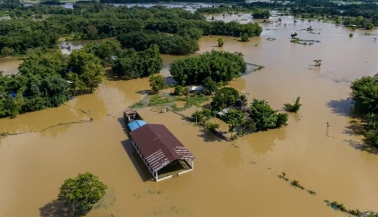 Floodwaters inundate villages in Assam as over 1.92 lakh people remain affected across five districts.