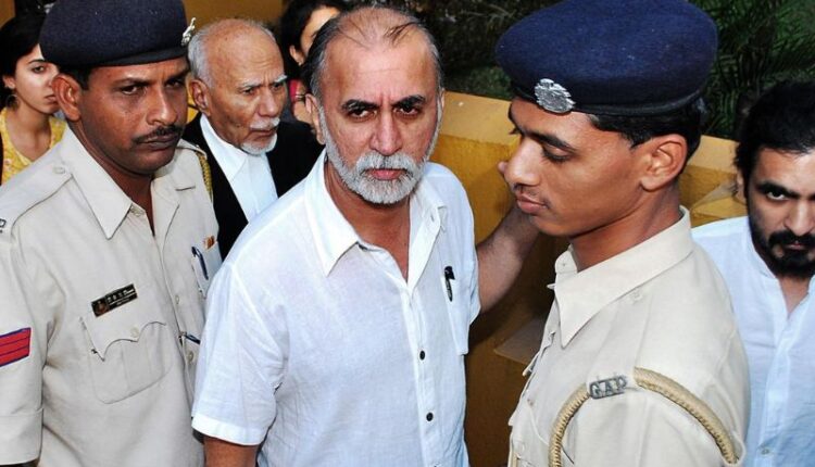 Tarun Tejpal arrives at the Bombay High Court during proceedings in the 2013 sexual assault case.