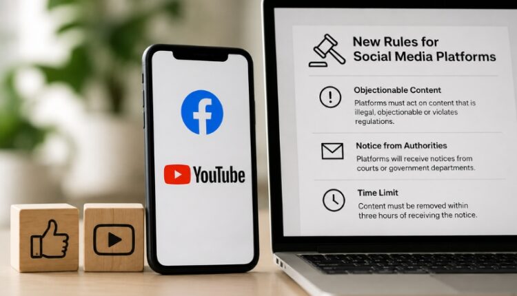 Facebook and YouTube face proposed stricter content removal rules in India